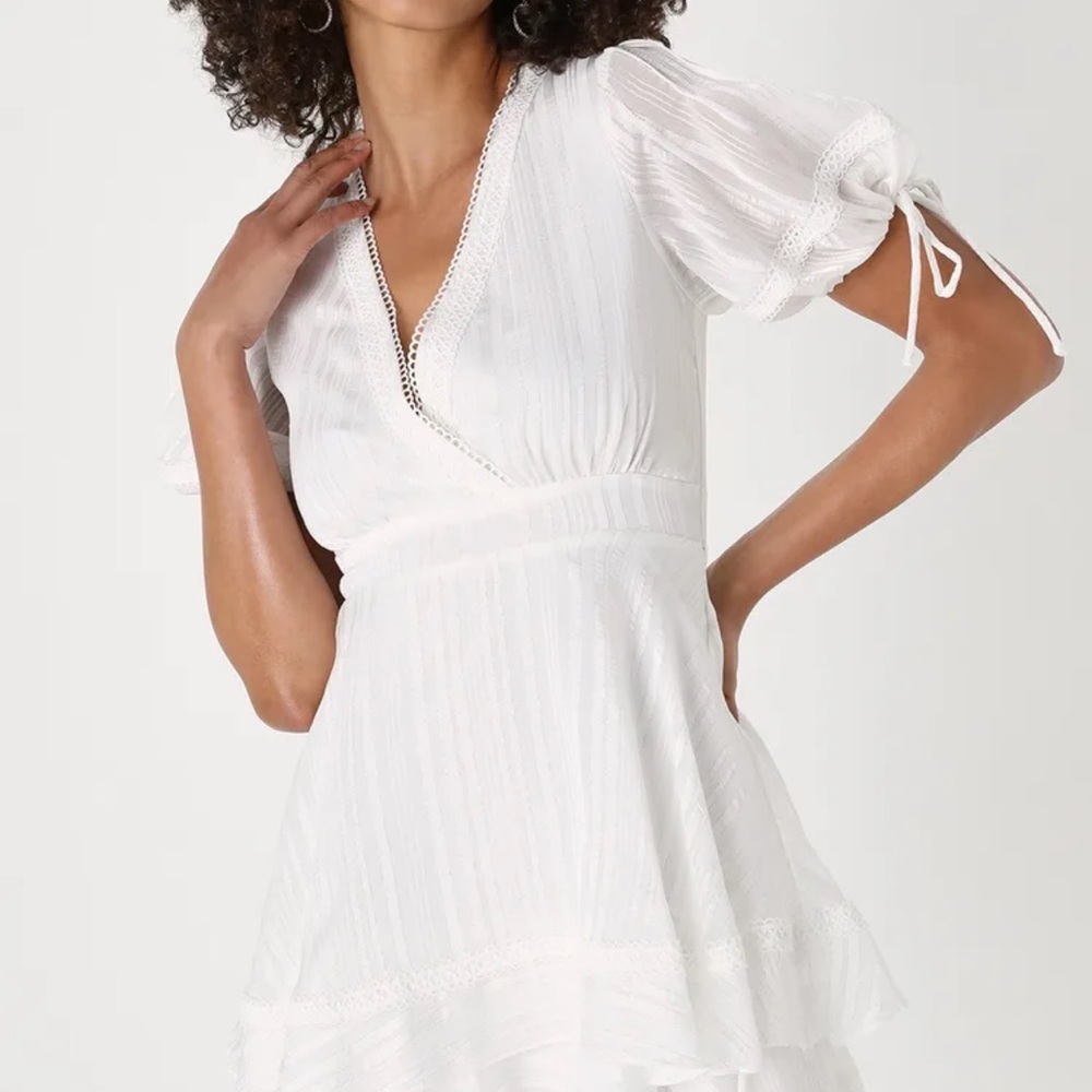 Lulus White High Low Dress NWT
